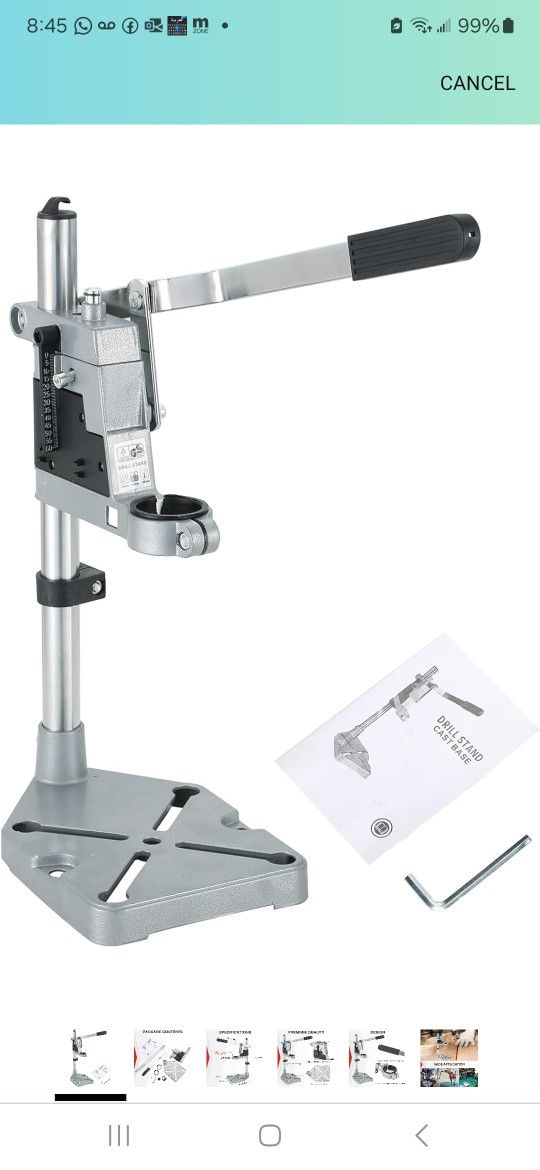 MAOPINER Universal Electric Drill Press Stand Tool Drill Stand Bench Clamp Drill Press Stand for Hand Drill Workstation Repair Tool Clamp