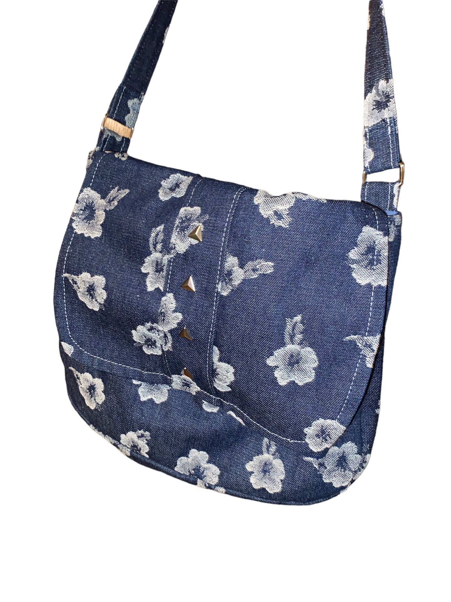 New Purse- Cute Jean And Floral Design