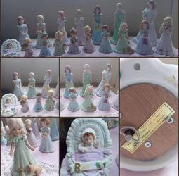 1981 ENESCO Pretty Growing-Up Birthday Girls 0 thru 16 Porcelain Figurines 