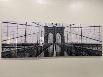 Brooklyn Bridge Black and White Wall Art