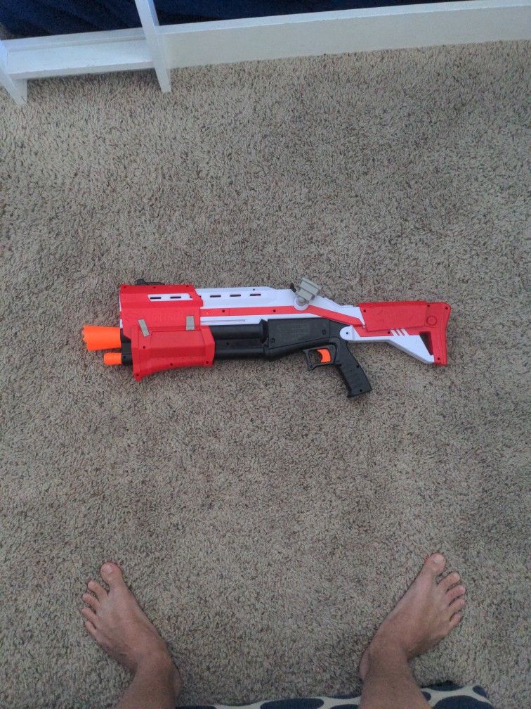 Fortnite Rifle Red Nerf Gun