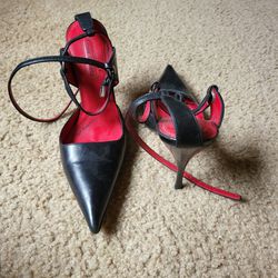 Black High Heel With Red Bottom
