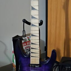 Jackson JS34Q Dinky DKAM Electric Guitar Transparent Purple