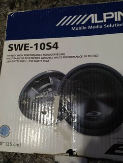 10" Alpine Subs