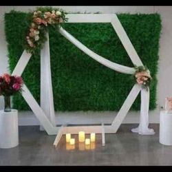 Exagonal Backdrop Or Yard Decor
