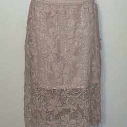 Lily white lace skirt pink size L
