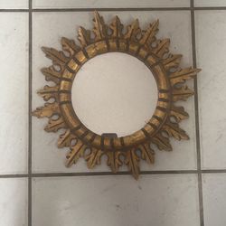 Wooden Framed Wall Mirror