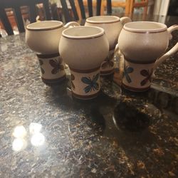 Vintage 1970 Pottery Mugs