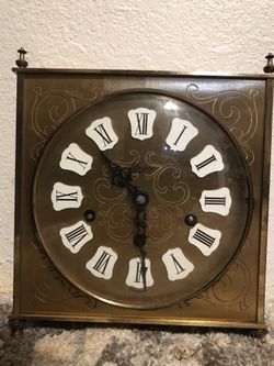 German gold clock