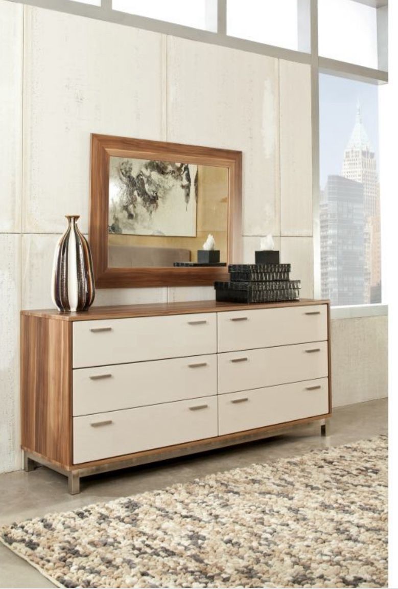 Dresser, Nightstand, Mirror