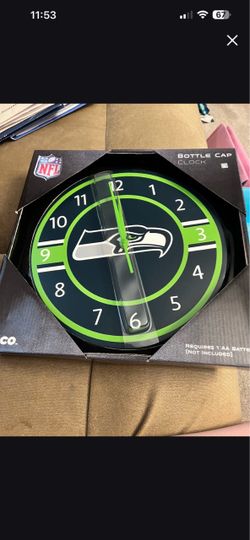 Seahawks wall clock