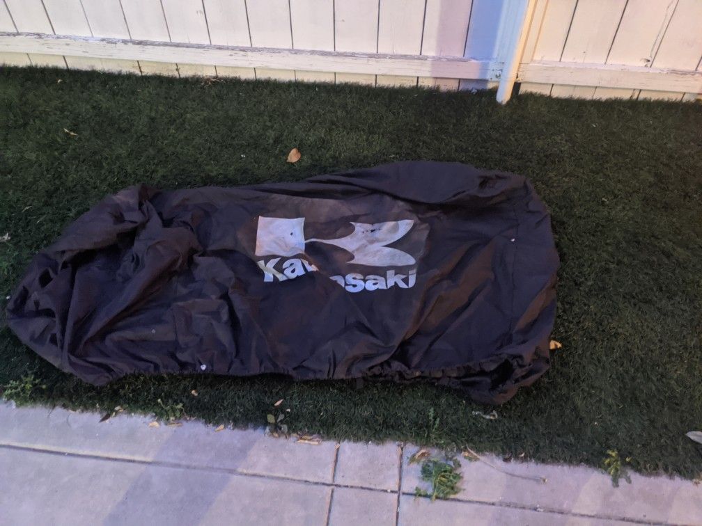 Kawasaki premium motorcycle cover