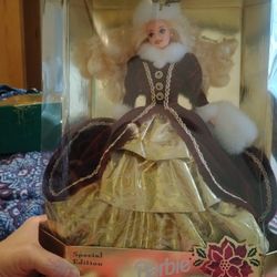 1996, Holiday Barbie Still In Box,Never Touched,  Box In Rough Shape 
