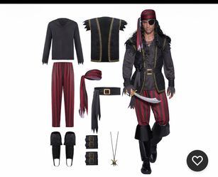 Pirate costume Preowned adult XL