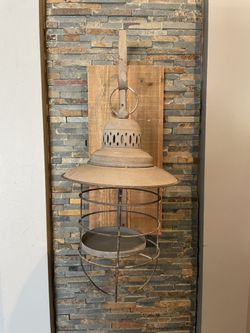 Rustic Candle Wall Sconce 