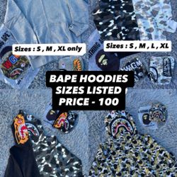 bape hoodies 