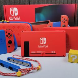 Nintendo Switch Mario Edition With 3 Games And Controller Extra 64gb Sim