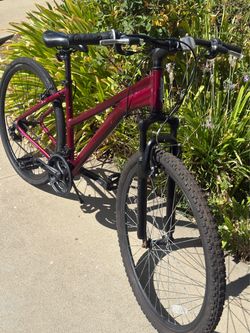 Red Mountain Bike with Front Suspension- 29” tires / Aluminum Frame