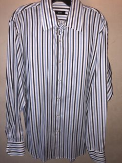 Hugo boss men’s button-down dress shirt size 44/17 1/2