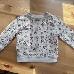 unisex baby sweatshirt pull over long sleeve top size 2T/24 month toddler girl infant boy  Washed with detergent & sanitizer  Comes from pet free smok