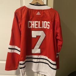 Chicago Blackhawks NHL Chris Chelios Jersey New NWT Adidas Fast Ship HOF USA 