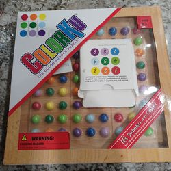 COLORKU: Color Sudoku Puzzle / Wood Board Game $30 OBO 