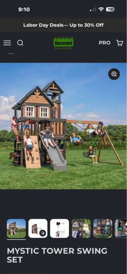 Backyard Discovery Mystic Tower Swing Set