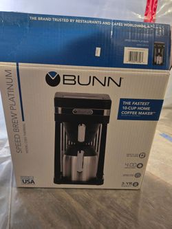 BUNN Speed Brew Platinum 10-Cup Thermal Coffee Maker - Used Once!