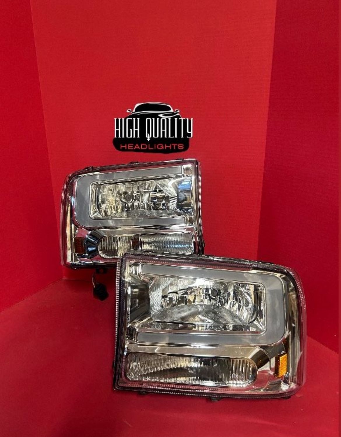 Ford F250 1999. 2004 Headlights.