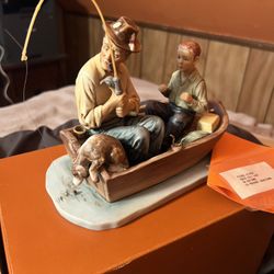 2 Norman Rockwell Figures New In Box Very Collectable 