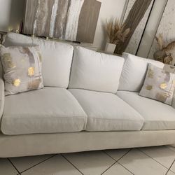 City Furniture White Couch Sofa .  Read Description! 