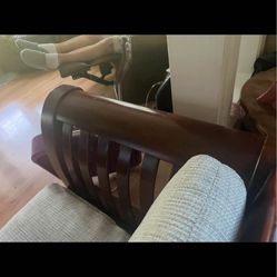 Solid Oak Sofa