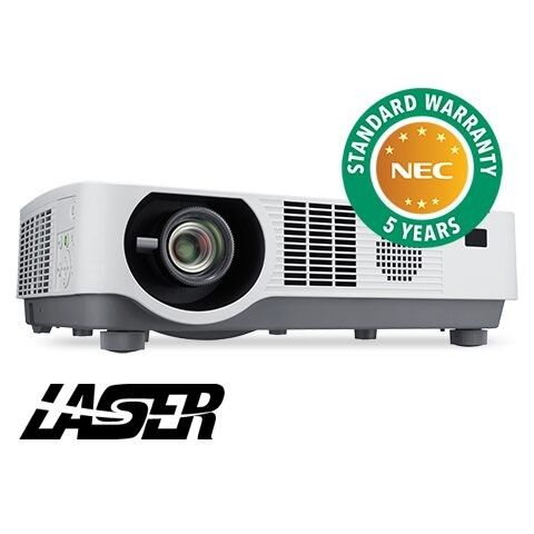 NEC 3D 5,000-Lumen DLP Projector, 20,000hr LASER lamp, H&v LENS Shift, Remote