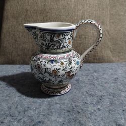 Hand Painted Pitcher From Portugal 