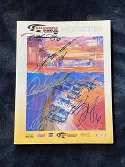 AUTOGRAPHED NASCAR PROGRAM