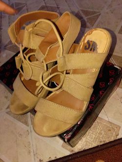 Blue women's heels