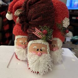 Hand Crafted Santa’s , Snowman And Penguin Cash Only