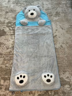 Kids Bear Plush Sleeping Bag