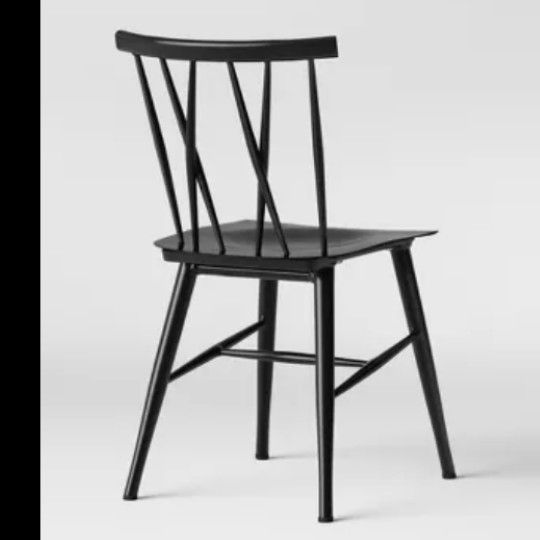 Brand New Set Of 2 Becket Metal X Metal Back Dinning Chair Project 62