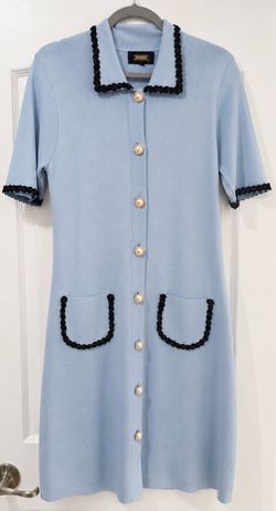 Alexia Admor Light Blue Knit Dress – Size Medium - Lightly Used