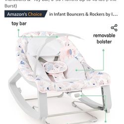 Ingenuity Keep Cozy 3-in-1 Grow with Me Vibrating Baby Bouncer Seat & Infant to Toddler Rocker,

