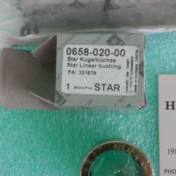LOT OF 12 NEW, Star 0658-220-00 Linear Bushing Bearing NIB*RA-12 (UW 415)