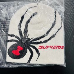 NEW Supreme Spyder Beanie Off-White OS