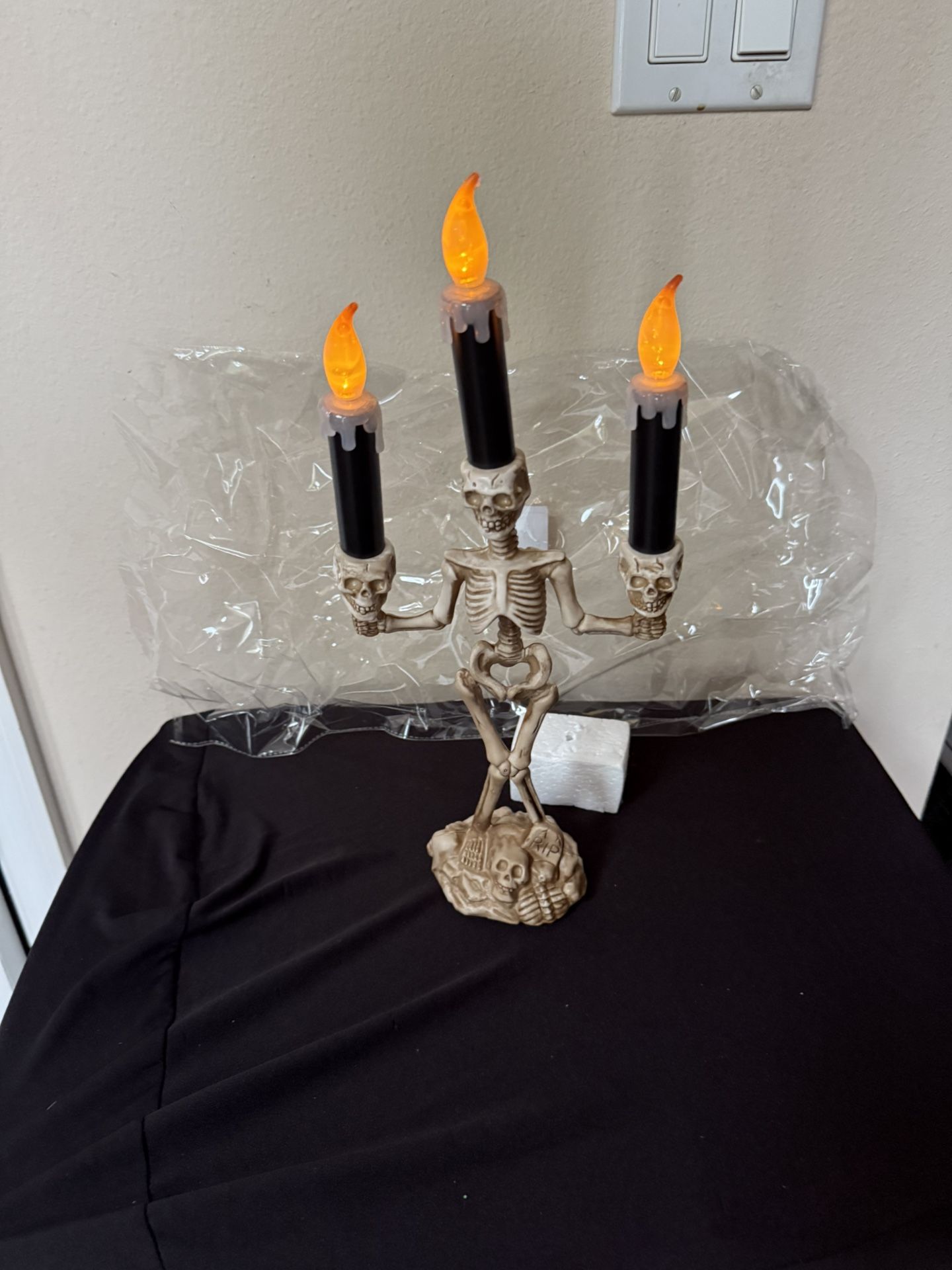 Halloween Lighted Candelabra 15”