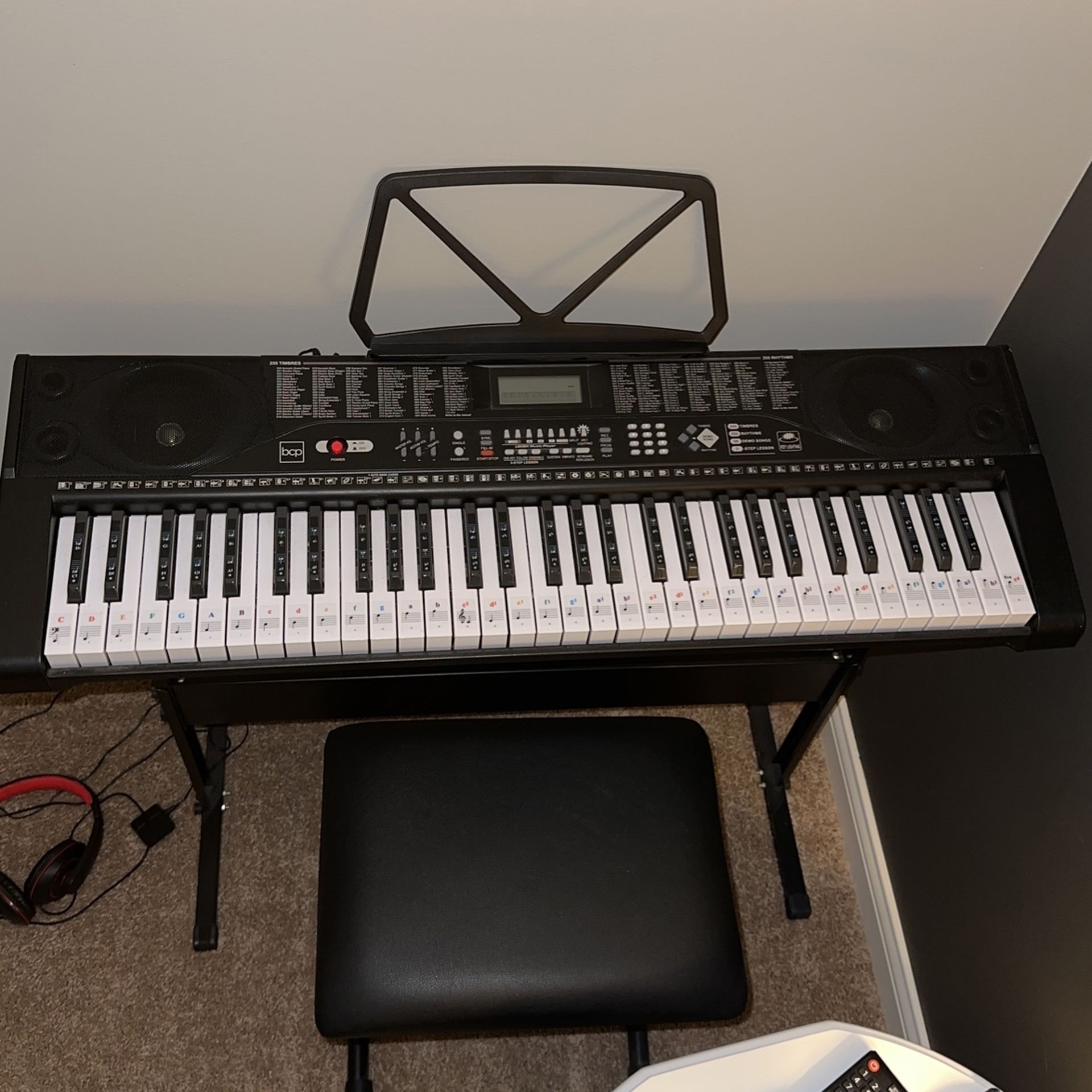 61Key Beginners Electronic Keyboard Piano Set For Teenagers & Adults