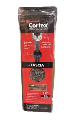 17 FastenMaster TrapEase Fascia Color Matched Fascia Fastener 100 lin ft - Saddle