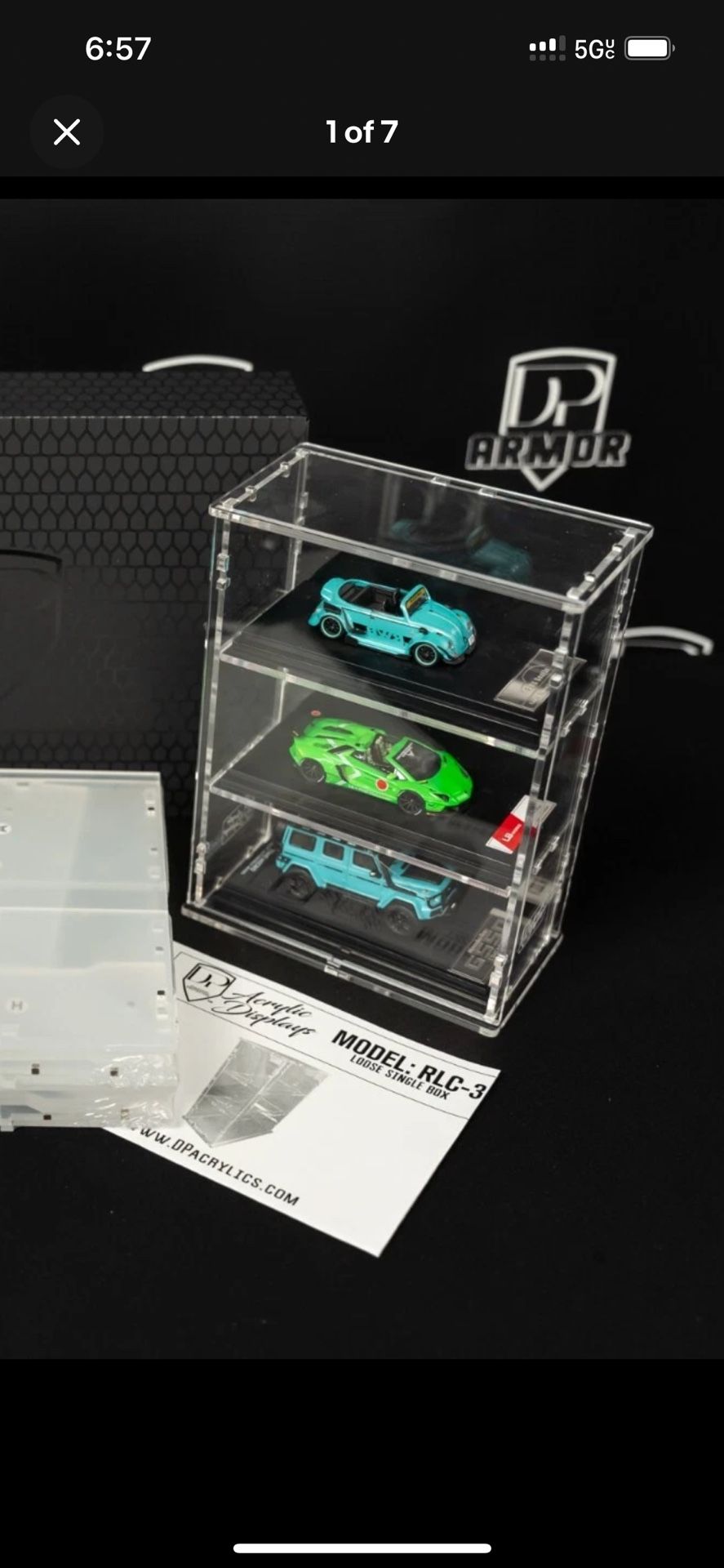 Hot Wheels Acrylic Protector, (Cars Not Included)