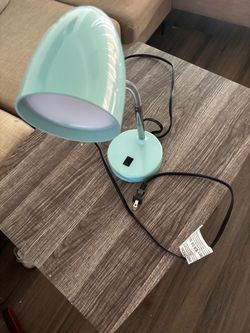 Mint Green Gooseneck Desk Lamp