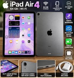 Apple iPad Air 4th Gen 64GB – Unlocked iCloud – Charger Included