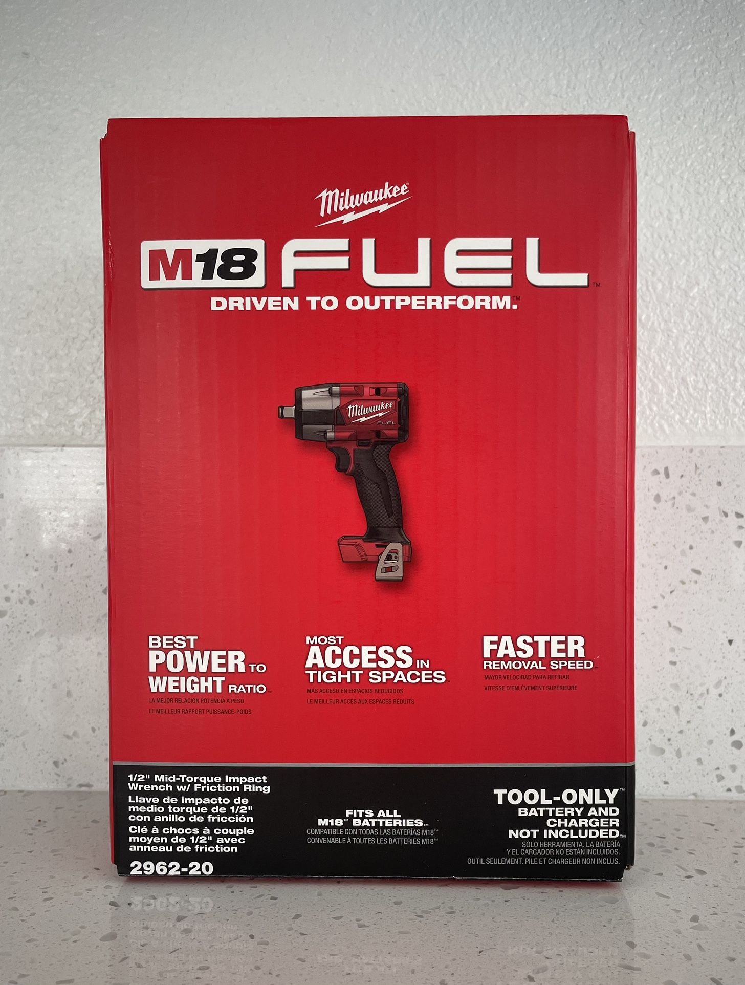 Milwaukee M18 FUEL 1/2" Mid-Torque Impact Wrench w/ Friction Ring